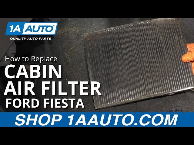 how to replace the pollen filter on Ford Fiesta mk7 