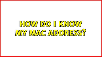Ubuntu: How do I know my MAC address? (2 Solutions!!)