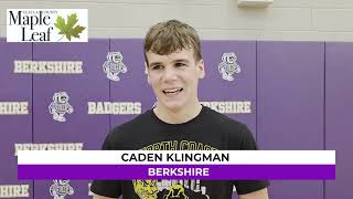 Caden Klingman, Danny Tiller
Berkshires Caden Klinman and Danny Tiller interview after a school-day match with the Maple Leafs Alan Kornspan. Caden Klingman, Danny Tiller