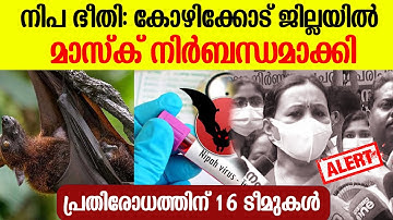 നിപ ഭീതിയില്‍ കോഴിക്കോട്;  മാസ്‌ക് നിര്‍ബന്ധമാക്കി | Nipah Virus In Kozhikode