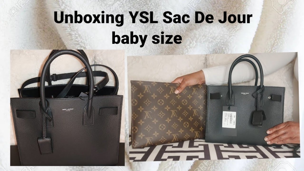 Unboxing Ysl Sac De Jour Baby Size * Luxury Handbag - Youtube