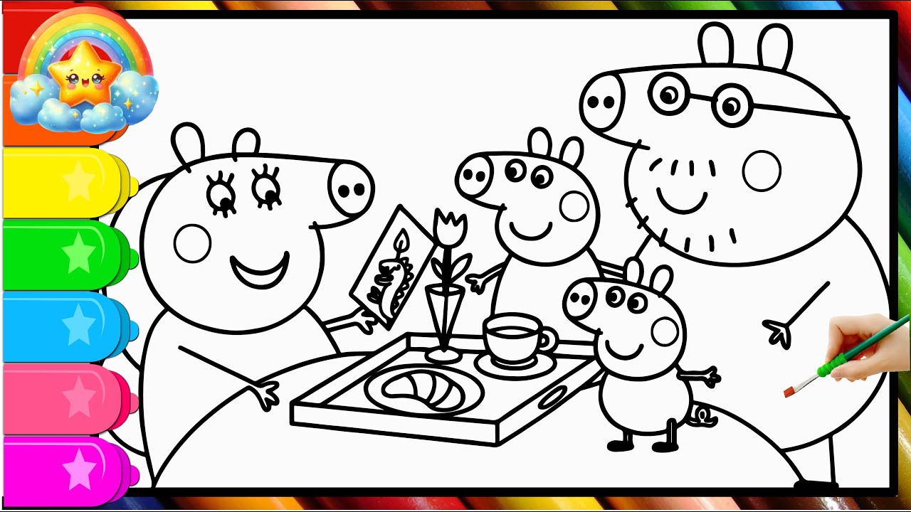 Свинка Пеппа празднует день рождения мамы-свинки | Полные официальные серии мультфильма «Свинка П...