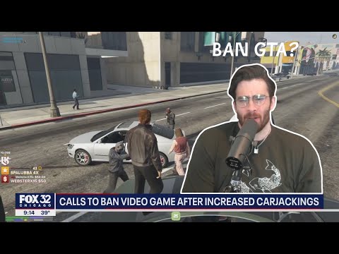 Thumbnail for HasanAbi reacts to Illinois lawmakers want to ban ''GTA'' amid spike in carjackings