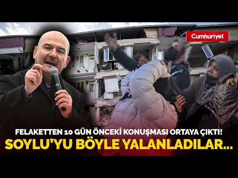 Süleyman Soylu'nun felaketten 10 gün önceki konuşması ortaya çıktı! Depremzedeler böyle yalanladı...