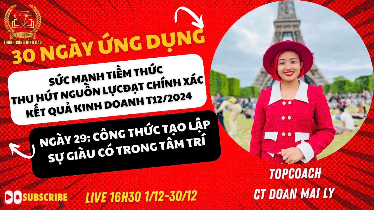 Outline Video #29 CÔNG THỨC TẠO LẬP SỰ GIÀU CÓ TRONG TÂM TRÍ