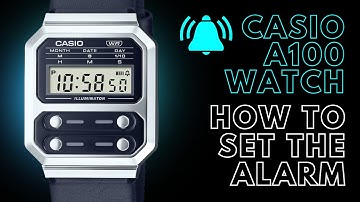 How to Set the Alarm on a Casio A100 and Turn it On or Off