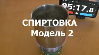 Спиртовка. Модель 2. Alcohol burner. Model 2.