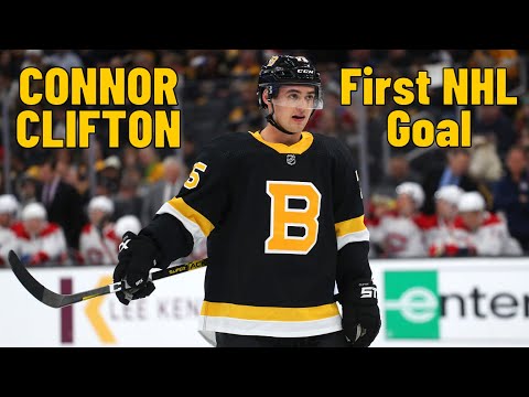 Connor Clifton #75 (Boston Bruins) first NHL goal 12/05/2019