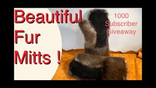 1000 Subscribers Giveaway!!Beaver Gauntlets ! How To Make Amazing Fur Mitts ! Making A Custom Pair !