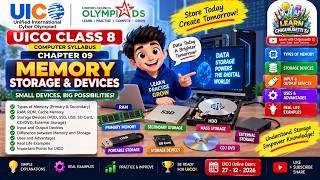 UICO Class 8 Memory & Storage 💾 | RAM, ROM, HDD, SSD & Storage Devices | Part 9 News
