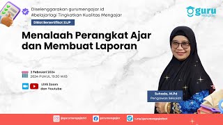 Menalaah Perangkat Ajar dan Membuat Laporan