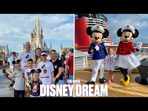 DISNEY DREAM COME TRUE | FIRST FAMILY VACATION TO DISNEY WORLD PLUS DISNEY DREAM CRUISE | THE MOVIE