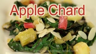 Try this swiss chard saute with apples, onions, garlic, and toasted
onions for a delicious side dish. visit my website:
http://www.cooking-mexican-recipes.co...