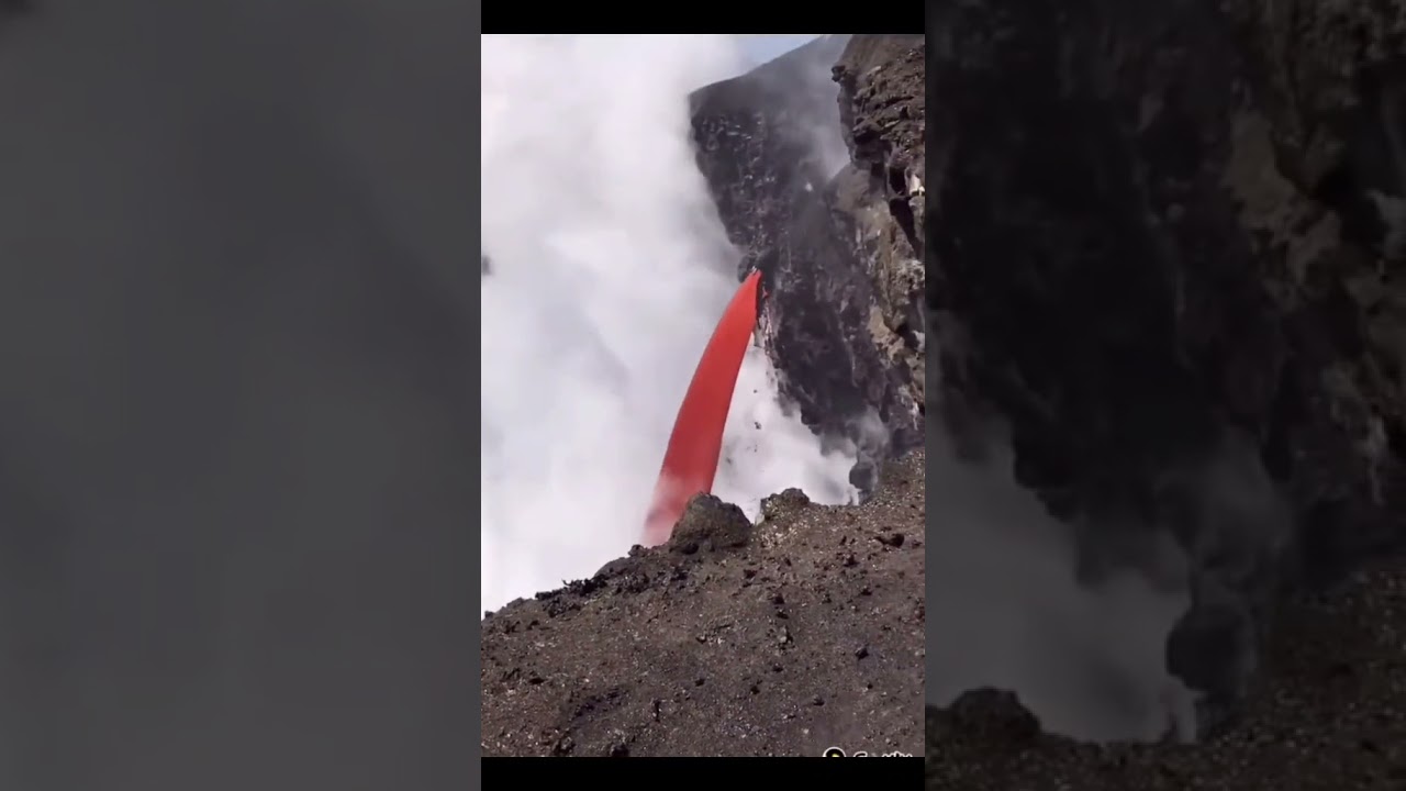 PUNCAK GUNUNG BERAPI YANG MENGERIKAN || TEREKAM DRONE