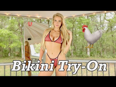 MICRO Bikini Try-On Haul Ft. My Roosters