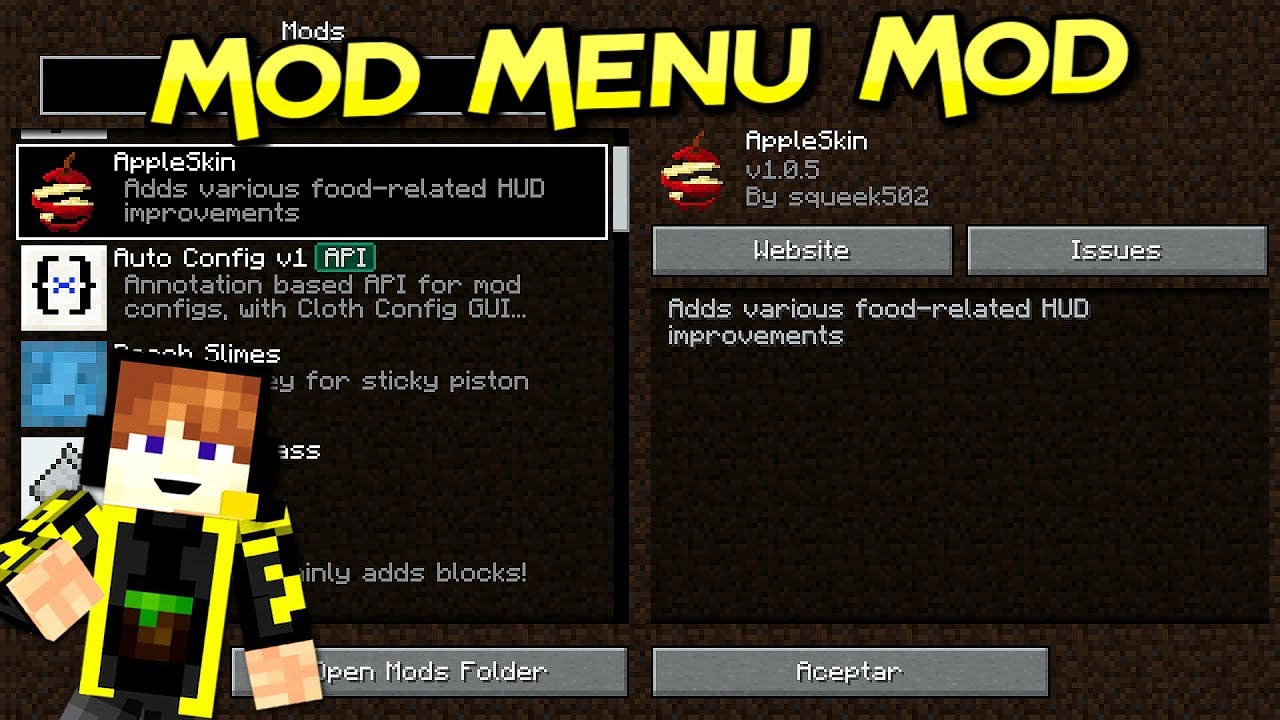 Майнкрафт мод меню. Майнкрафт мод Cloth-config. Minecraft Mod menu one Hit. Как открыть меню Fabric. Block mods mod menu