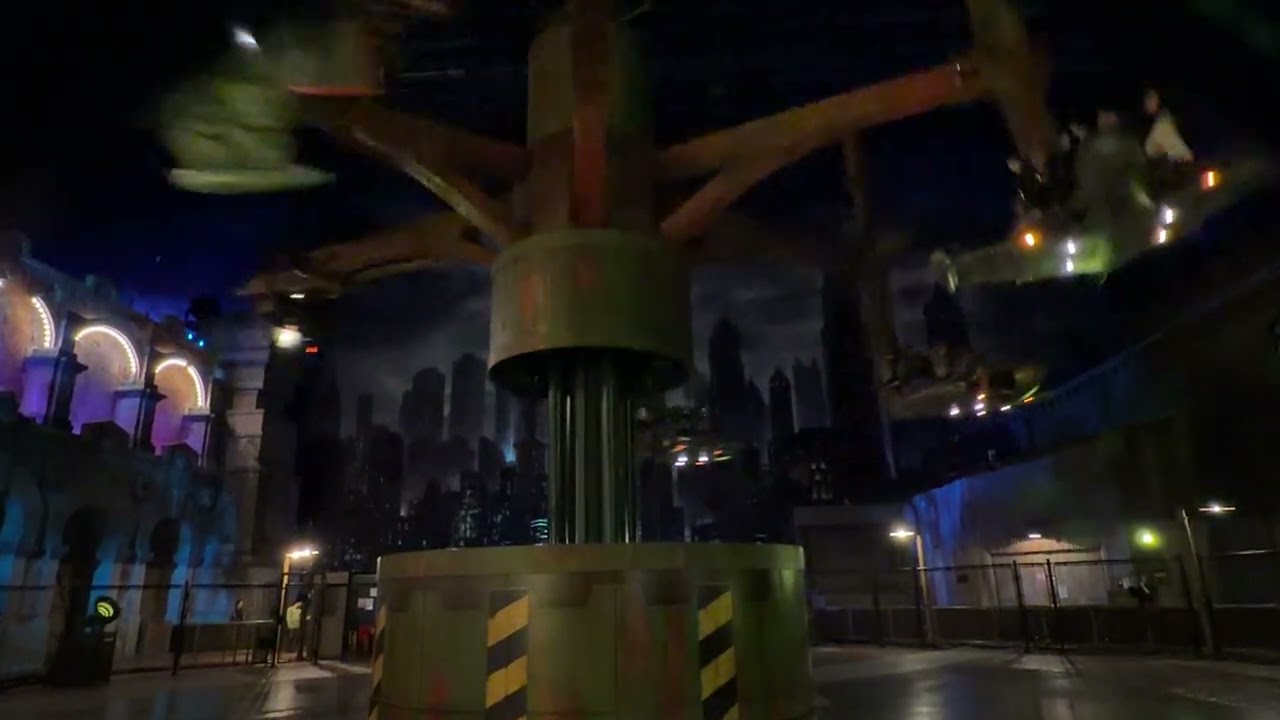 Scarecrow Scare Raid ride at Warner Bros World in Abu Dhabi, UAE