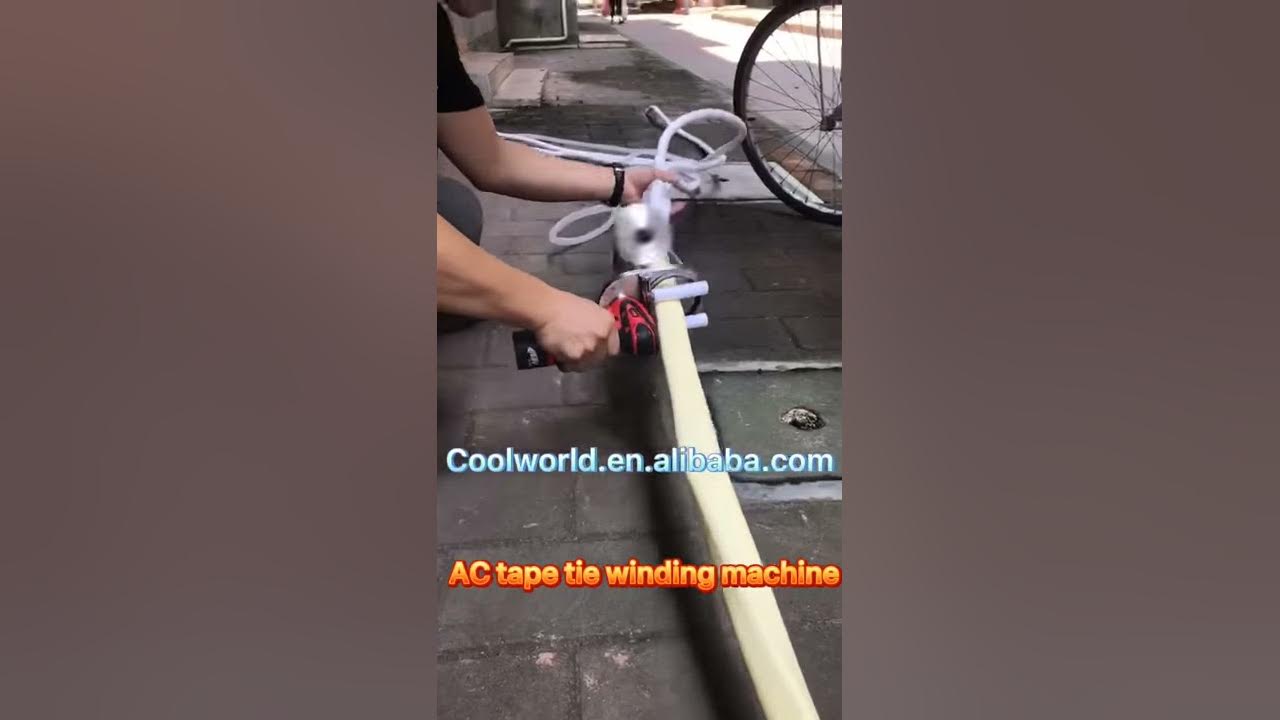 Air Conditioning Tape Winding Machine Winding Air Conditioning Pipe Power  Tools Air Conditioner Insulation Pipe Wrap 12V WK-600