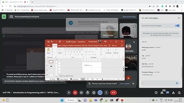 Week 1 Live Interaction (NPTEL Course: Introduction to Programming with C)