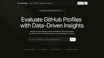 SuperGitSight – GitHub Profile Insights, Scoring, Stat & OSS Intelligence (Official Preview) | By Om