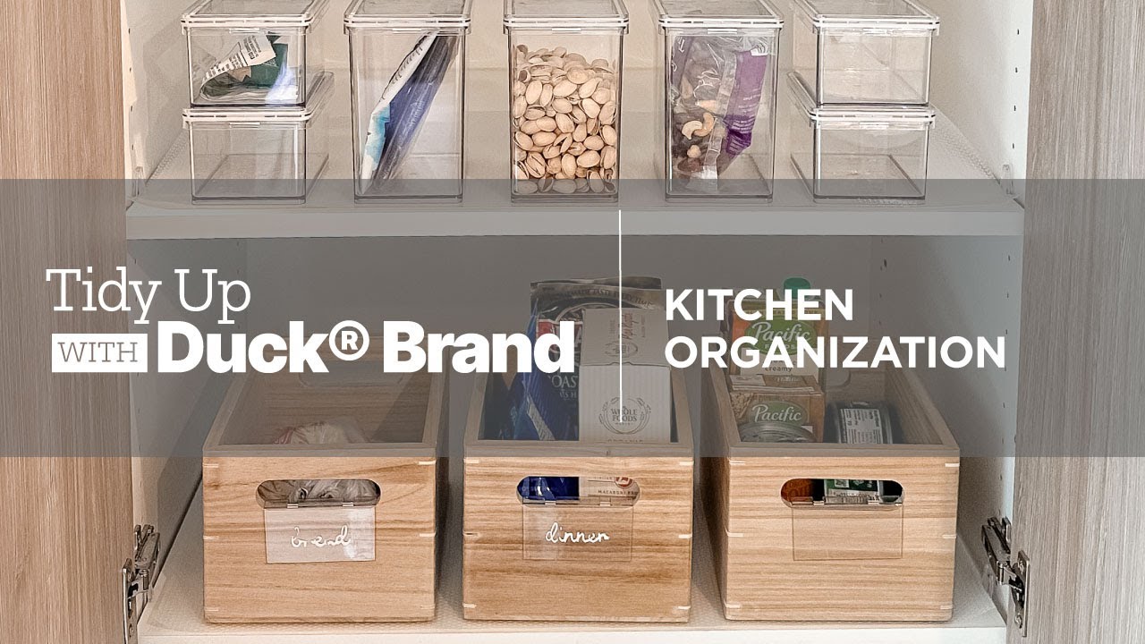 Adding a Decorative Touch To The Cabinets With Duck Brand's Shelf