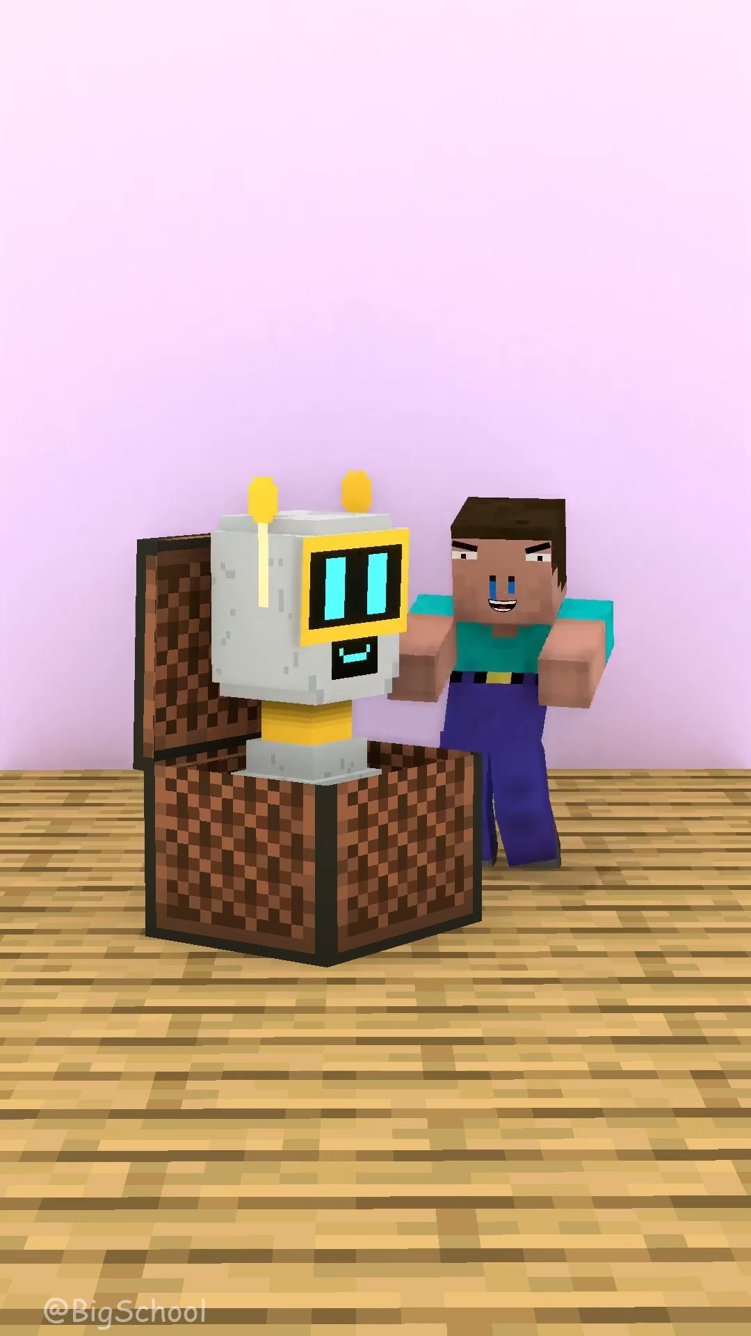 When Skinny Boy has a fake Fun Bot music box ?