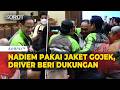 Pelukan Semangat! Nadiem Makarim Kenakan Jaket Gojek, Driver Ojol Beri Dukungan Jelang Sidang Pledoi