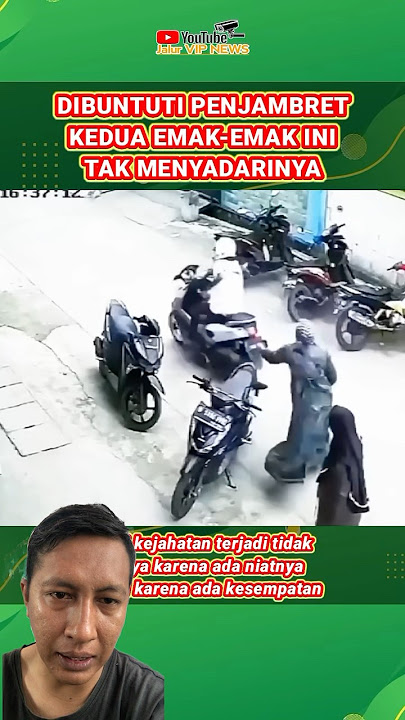 Nekat preman ini jambret tas seorang wanita