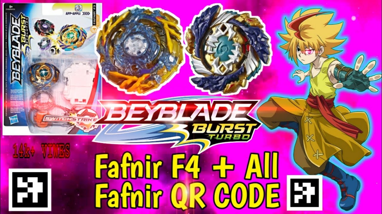 QR CODE DE TODOS OS FAFNIR BEYBLADE BURST APP 