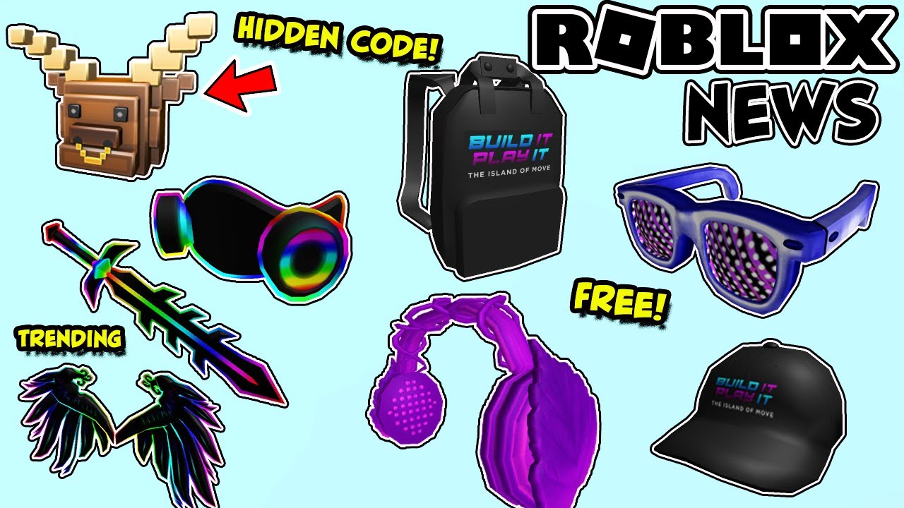 All Free Robux Items on Roblox 2021, All Event Items Roblox