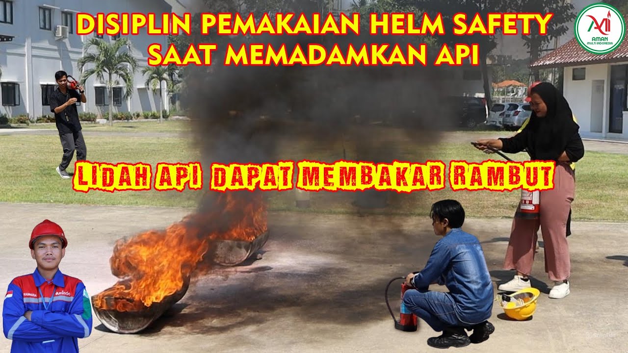 PENTINGNYA MEMAKAI HELM SAFETY KETIKA DEKAT DENGAN API! #amindo #safety ...