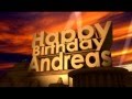 Happy Birthday Andreas