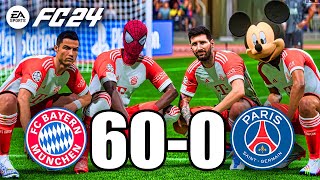 FIFA 24 | RONALDO, MESSI, BETMAN, SPIDER MAN | FC BAYERN 60-0-PSG - Champions League