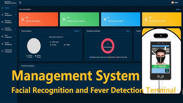 Management system platform introduction of the facial recognition fever detection terminal