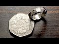 How to make 50 pence coin ring.