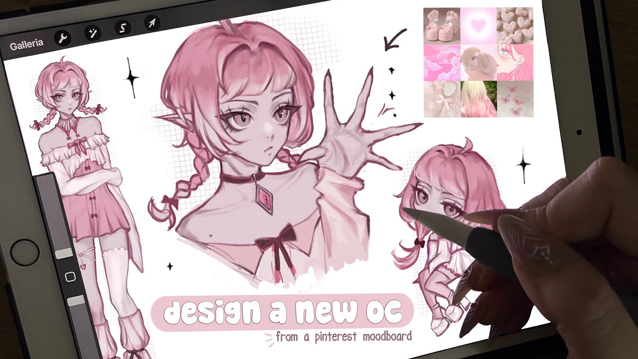 draw with me full procreate process [real time + chill music] - YouTube