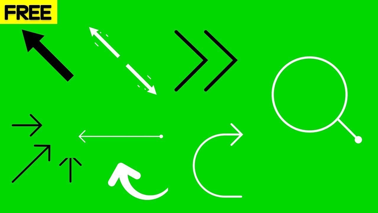 Shape elements green screen free download