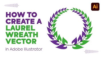 How To Create a Laurel Wreath Vector in Adobe Illustrator | #vector #illustrator #sketch