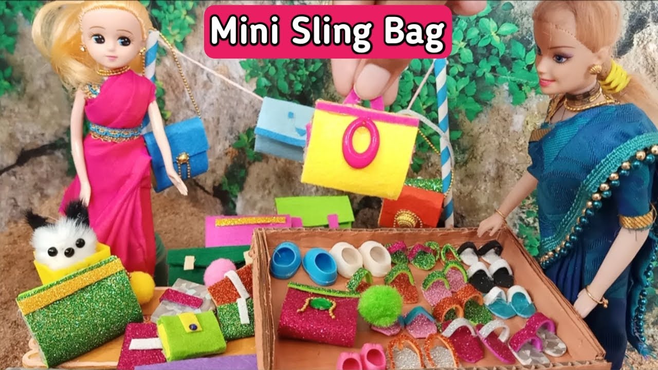 Barbie Shopping Bags Part2 Mini Sling Bag Mini Purse👛 Barbie