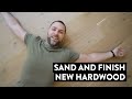 Hardwood Floor Install | Sanding and Finishing New Engineered Hardwood