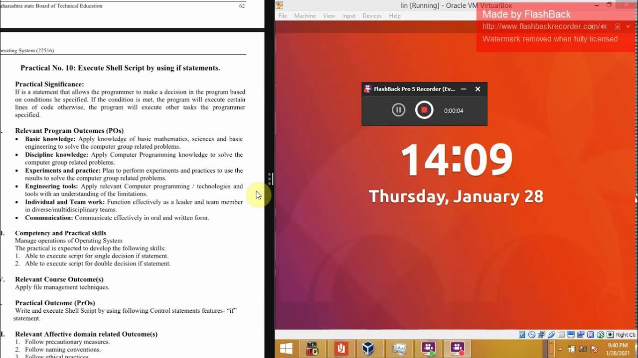 Shell script|Operating System (22516)|exp.10| Execute shell script by ...