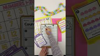 Spring counting and writing numbers activity for kids #kidslearning #preschoollearning #counting