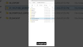 Auto Create Folders in Seconds ⚡ #shorts
