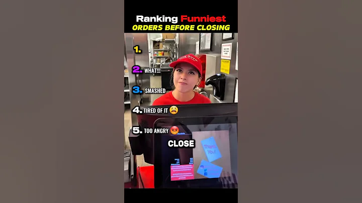 Ranking Funniest Orders Before Closing #shorts #tiktok