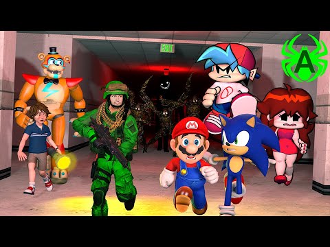 The Backrooms Part 7 Everybody In Run For Your Life Level