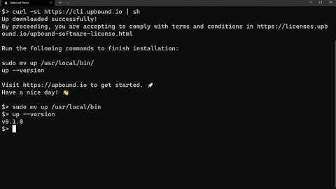 Upbound Universal Crossplane (UXP) Quick Start