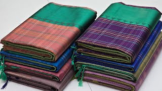 Fancy Check Kanchi Semi Soft Silk Sarees || Budget-Friendly Sarees || Gift Sarees || Sirumugai screenshot 3