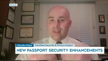 Claudiu Popa interviewed by CTV on new passport security enhancements in Canada