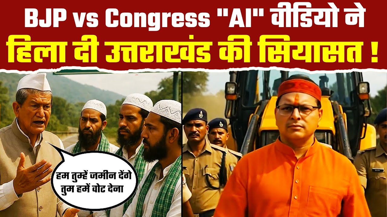उत्तराखंड BJP का AI अटैक! हरीश रावत बोले– कोर्ट तक जाऊंगा| Harish Rawat vs BJP Over AI Video