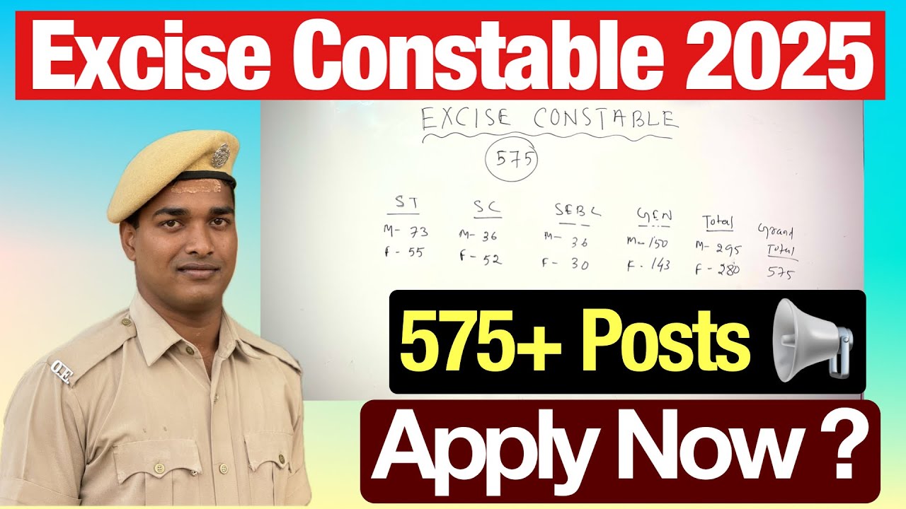 Odisha Excise Constable Recruitment 2025 🚨 Full Notification | Eligibility, Salary, Apply Now